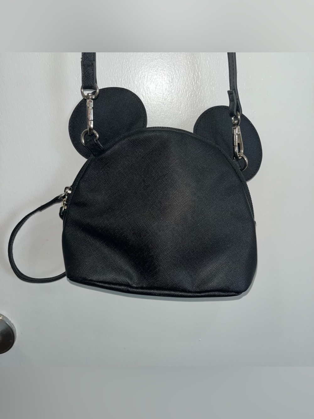 EUC Disney Black and Red Mickey Mouse Small Crossbody Bag - Picture 4 of 5